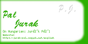 pal jurak business card